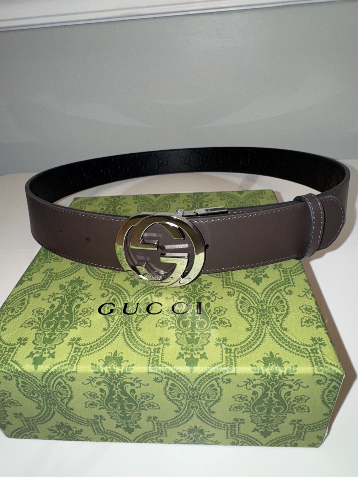 AUTHENTIC GUCCI Interlocking Supreme G Black & Br… - image 13
