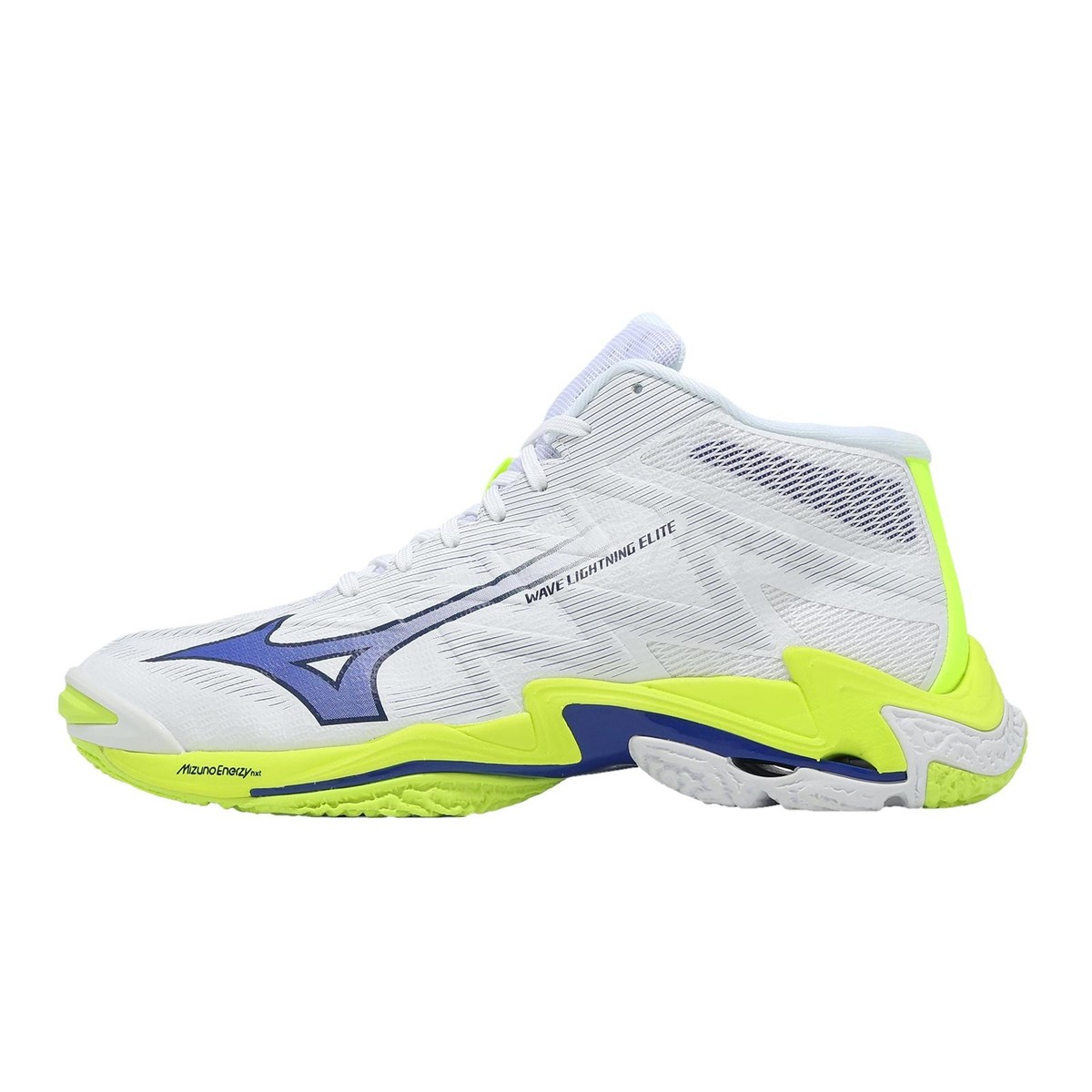 Mizuno WAVE LIGHTNING ELITE バレーボールシューズ Mizuno Wave Lightning Elite White Blue Volt Men Volleyball Shoes