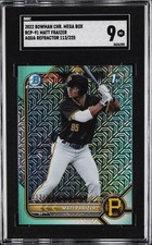 2022 BOWMAN CHROME MB AQUA REFRACTOR 113/225 #BCP-91 MATT FRAIZER SGC 9