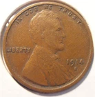 1914 S Lincoln Cent, Low Mintage (4.1 M)  wheat cent (14SXM2) FREE SHIPPING