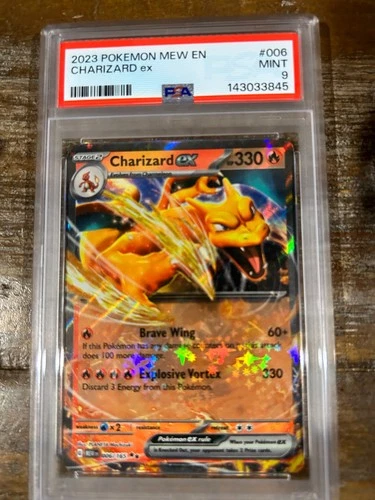 Pokemon 2023 Mew En 151 CHARIZARD EX #006 PSA 9 Mint RARE 2