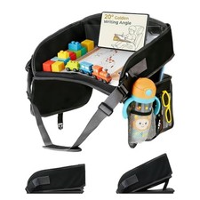 Kids Travel Tray for Car Lap Desk for Kids Ergonomic Elevated Angle Car Seat