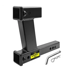 Double Hitch Receiver, 2 inch Trailer Dual Hitch Extension Riser, Hitch Adapter