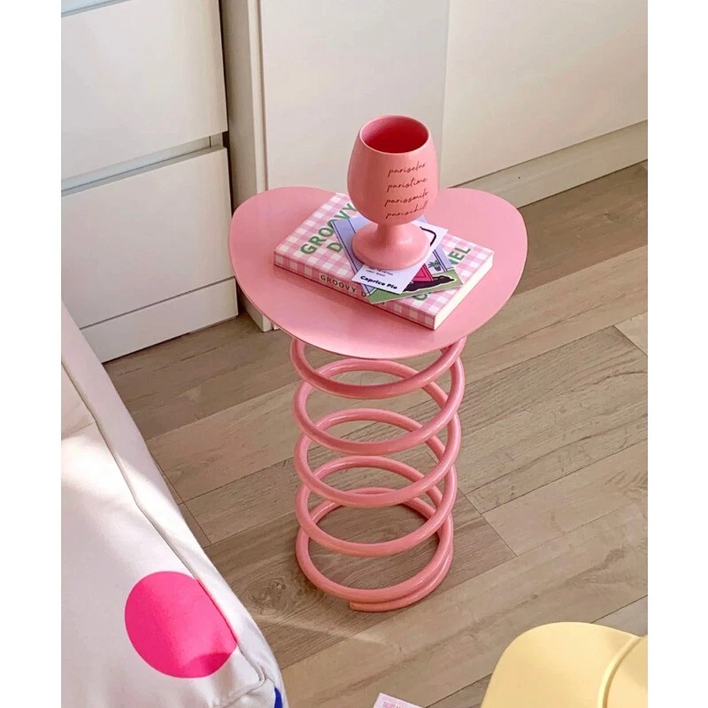 Macaron color spring coffee table cream wind dressing shoe changing stool simple - Image 2 of 4