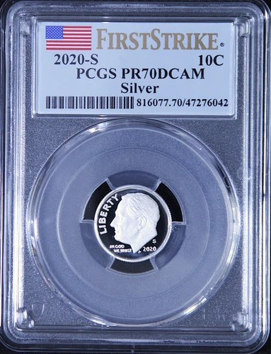 2020 S SILVER ROOSEVELT 10¢ PCGS PR70 DCAM First Strike Silver Proof Set