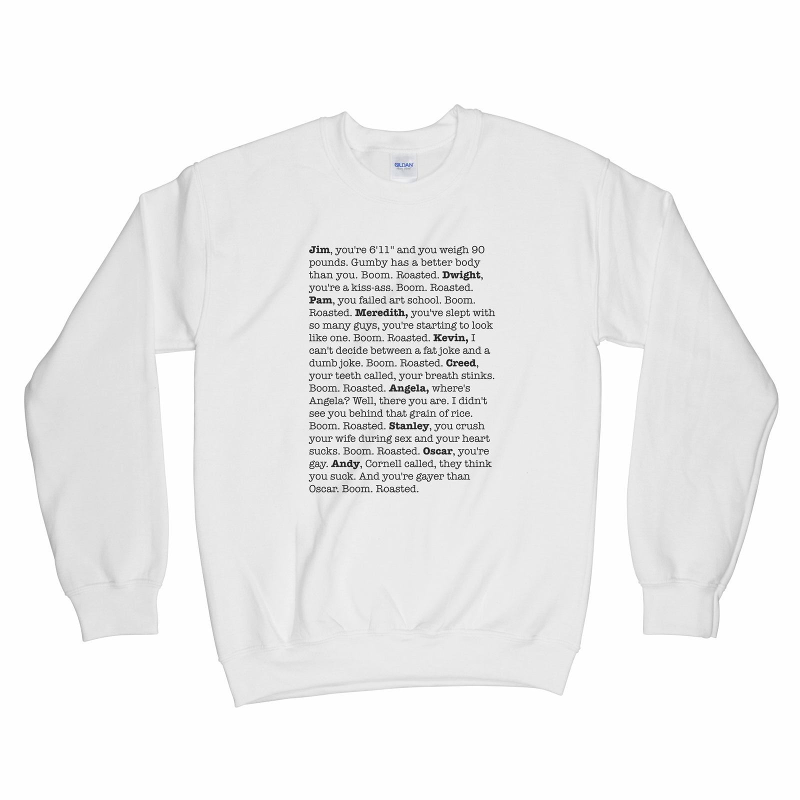 Boom Roasted Sweatshirt Michael Scott Sweatshirt eBay