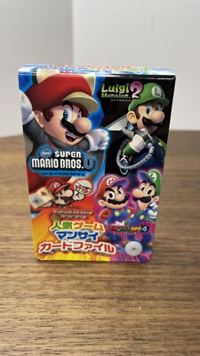 Nintendo Super Mario Game Profile Appendix Card JAPAN Complete Set