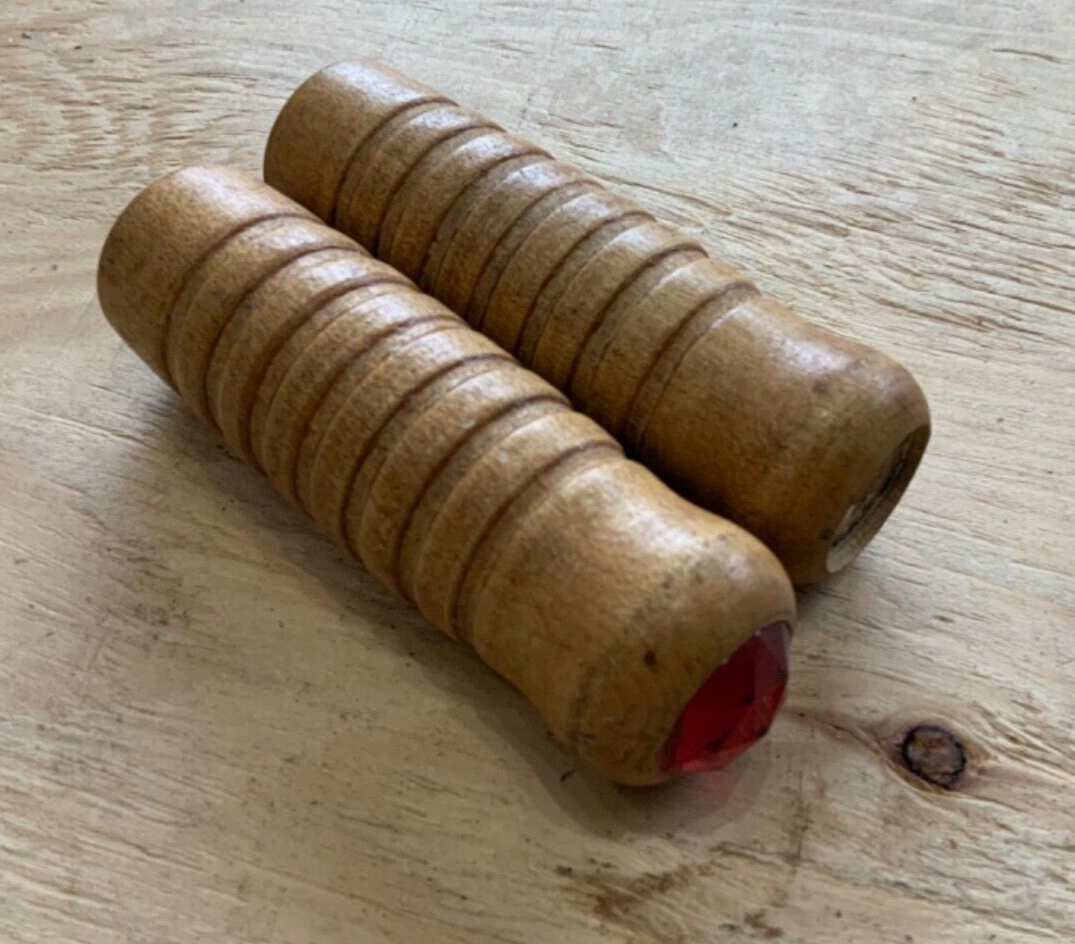Antique Wooden Bicycle Grips Vintage Early Wood Bike Grip Pair Good Condition eBay