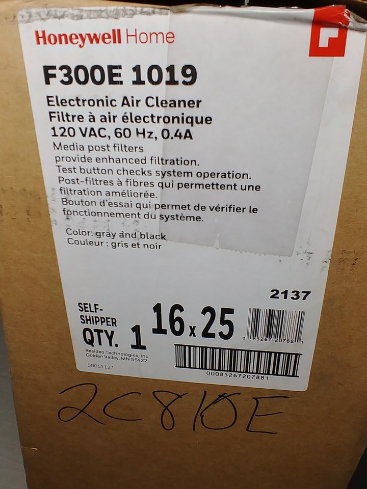 Honeywell F300E1019 F300 Electronic Air Cleaner 16x25 eBay