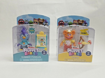 Just Play Disney Junior Poseable Muppet Babies Fozzie & Summer Penguin