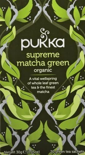 Pukka Organic Herbal Tea Supreme Matcha Green 20 Tea Bags