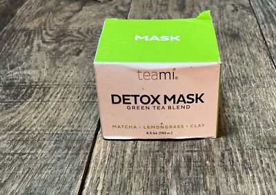 NEW teami Green Tea Blend Detox Mask - Matcha, Lemon Grass & Clay 6.5 Oz