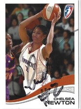 Chelsea Newton Autographed 2007 WNBA Enterprises Card #67 Sacramento Monarchs