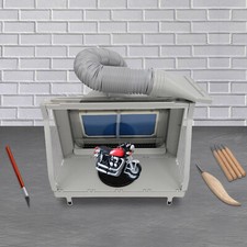 Airbrush Spray Booth Portable Hobby LED Airbrush Paint Spray Booth w/Dual Filter