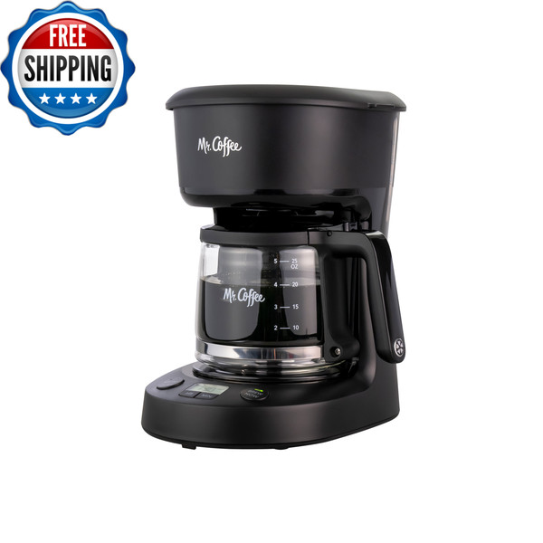Mr Coffee 5-Cup Programmable COFFE MAKER 25 oz. Espresso  Black Mini Electric US Photo Related