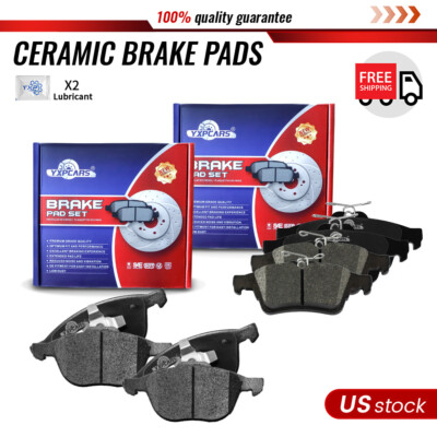 Front and Rear Ceramic Brake Pads For 2013 2014 2015 2016 Ford Escape C-Max