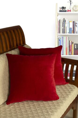 Decorative Throw Pillow Cover 100% Cotton, Velvet Feel, Sofa Cushion Cover - Picture 31 of 40
