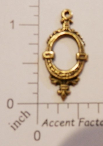 27413 2 Pc Brass Oxidized Victorian Dangle Jewelry Finding - 第 1/1 張圖片