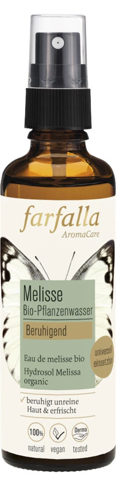 FARFALLA Bio-Pflanzenwasser Melisse