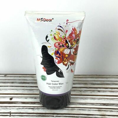 MS Dear Hair Color Wax PURPLE Cream Dye / Washes Out Temporary / 4.06 fl Oz 