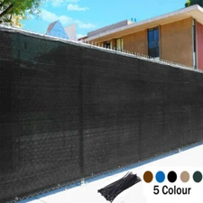 50' Privacy Screen Fence Heavy Duty Fencing Mesh Shade Net Cover Trap Windscreen