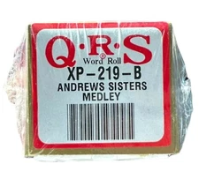 QRS Roll XP-219-B ANDREWS SISTERS MEDLEY 3 Song Player Piano Roll RARE NEW