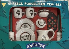 VTG Mini Snowden 13 PiecePorcelain Tea Set Toy 1997- In the Box-in Perfect Cond