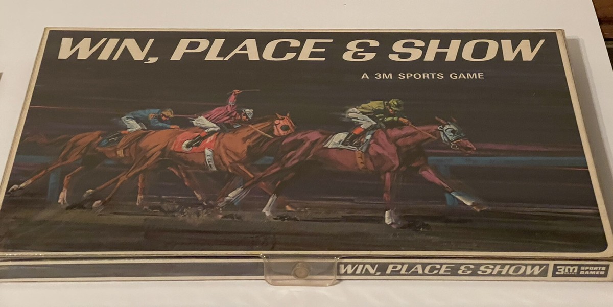 Vintage Win, Place Show 1966 Board Game Horse Racing 3M Sports Complete