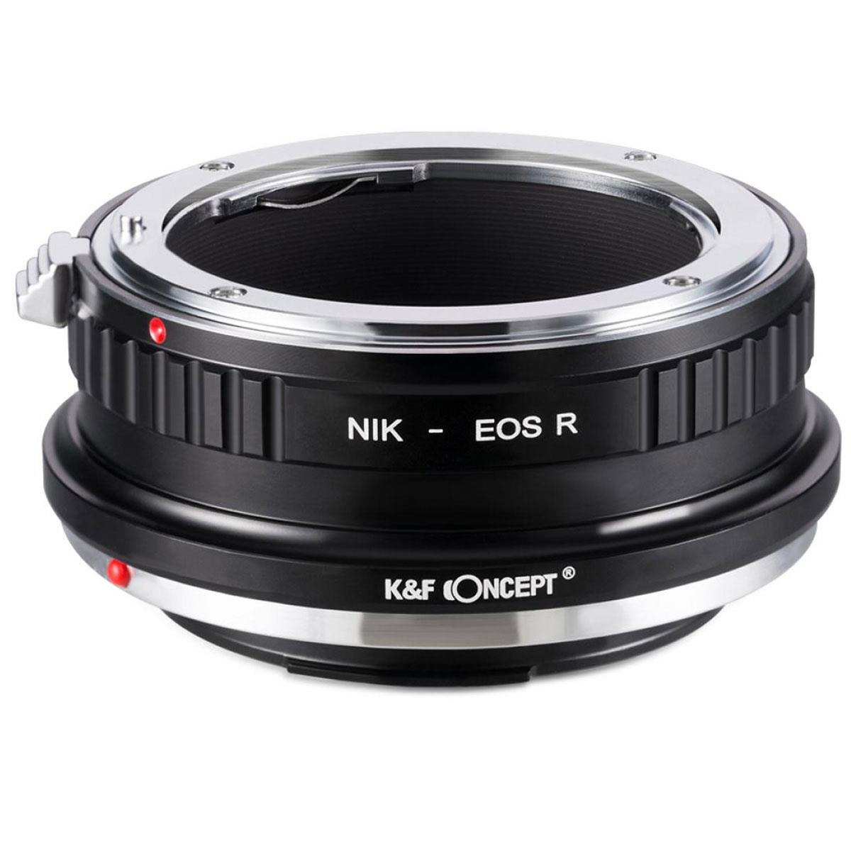 Адаптер для крепления объективов KF Concept Nikon F к объективу Canon EOS R #KF06.379