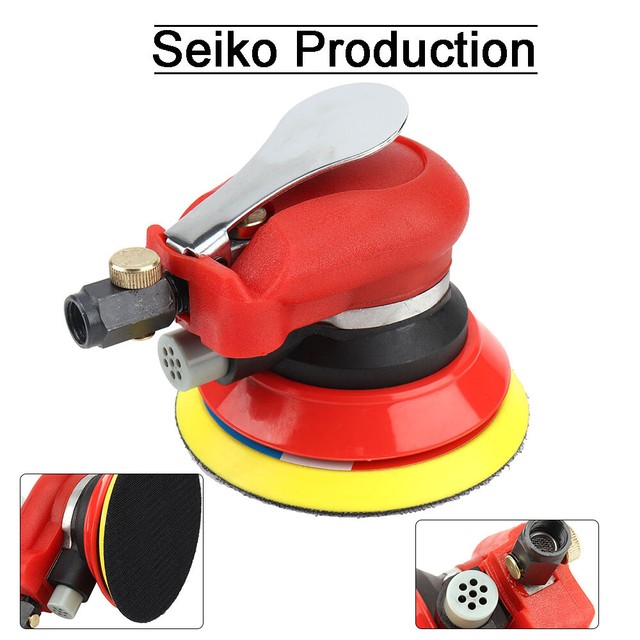 6'' Air Random Orbital Palm Sander Dual Action Pneumatic Tool For Auto