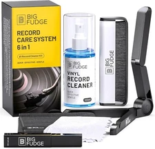Vinyl Record Cleaning Kit - 6-in-1 Vinyl Cleaner - Complete Big Fudge