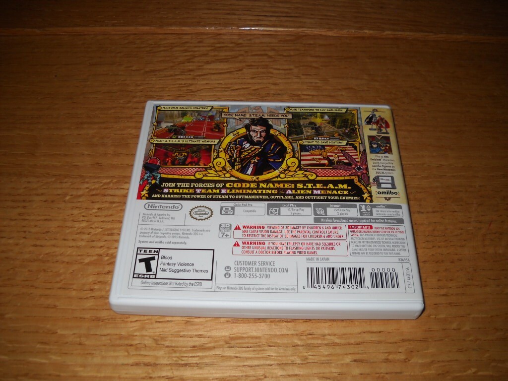 Nintendo 3DS Code Name S.T.E.A.M. - Strike Team Eliminating Alien