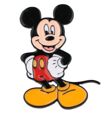Mickey Mouse Cartoon Character Metal Enamel 1 Inch Tall Pin