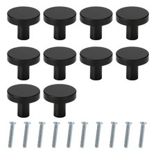 10Pcs Solid Door Knobs Cabinet Handles Cupboard Drawer Furniture Kitchen DIY UK