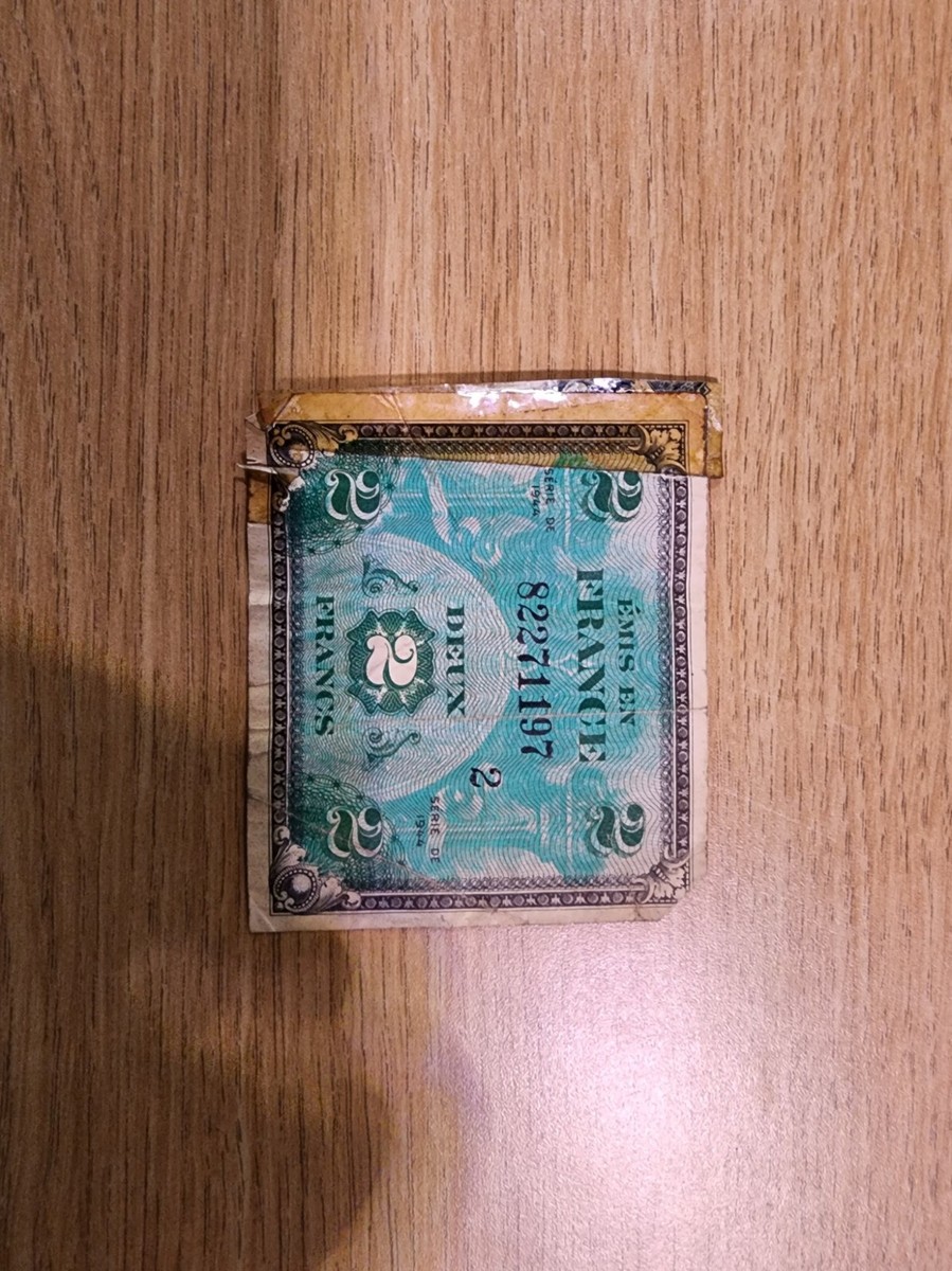 France, 1944 - 2 Francs Allied Military Currency (WWII Issue) | eBay