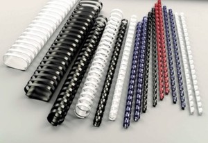 80 Anelli Spirali Per Rilegatura Plastica, Dimensioni 12/14/16/18 Mm, Per A4, Capacità 90-150 Fogli, Nero