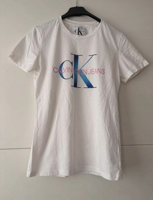 Calvin Klein Jeans T-Shirt Damen Weiß Größe M