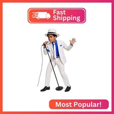 Woaproer Kids Dance Star Costume Boys 80s 90s Pop Star Stage Outfits Halloween P