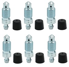 6 PCS Brake Bleeder Screws,Bleeder Valve,Bleeders,Caliper Bleeder Screw with ...