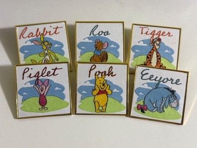 Disney Winnie the Pooh Character Portrait Embroidered Mystery Pin - you choose!