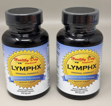 Healthy Day Lymphx 440 mg Organic Lymphatic Support 100 Vegetable Cap 01/28 2 Pk