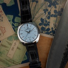 Grand Seiko Elegance Collection Ice Blue 'Omiwatari' 38.5mm Full Set - SBGY007