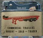 Vintage-RARE-"PINKERTON TRAILER CITY" Pittsburgh Pa. flat advertising lighter