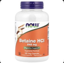 NOW Foods Betaine HCl Digestive Support - 120 Capsules