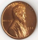 1944 Lincoln Wheat Cent GEM BU RED++ Brilliant Uncirculated 1c Coin Free Post