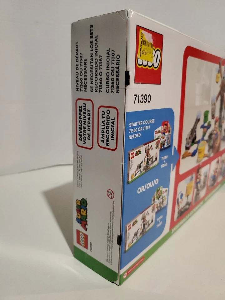 LEGO Super Mario: Reznor Knockdown Expansion (71390) New in Sealed Box! - Image 3 of 4