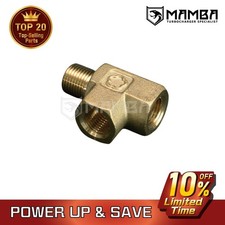 Sensore pressione olio 1/8" NPT adattatore da Te a NPT alimentazione turbo manometro linea alimentazione UK