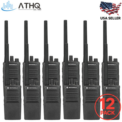 PACK OF 12 Motorola RMV2080 VHF 2-Way Radio 2W 8-Channel Business Walkie Talkie