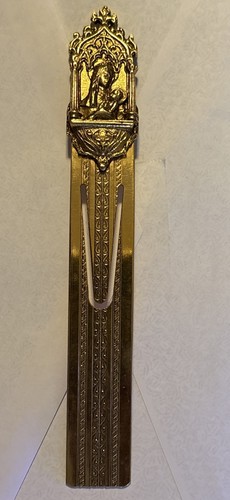 Vatican Library Collection Gold Plated Virgin Mary With Child Bookmark Jesus Art - 第 15/17 張圖片