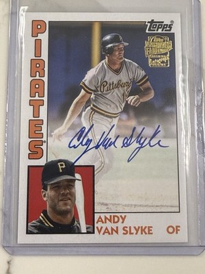ANDY VAN SLYKE  84 Fan Favorites  On Card Auto #84FFA-AV - 2025 Topps Archives